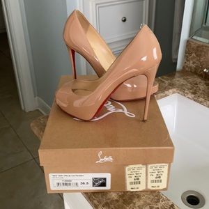 Christian Louboutin nude heels